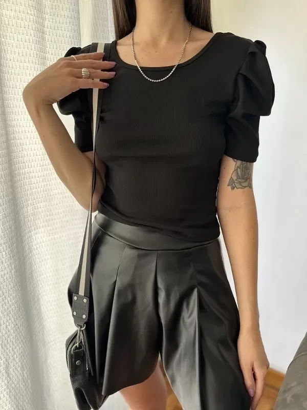 Remera blanca Morley manga princesa 3/4